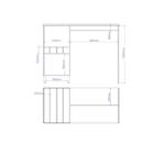 Bancada Gourmet Com 6 Nichos - Castanho