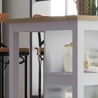 Bancada Gourmet Ilha Cozinha Ditália Com Iluminação 2 Pratele