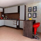 Bancada Gourmet Para Cozinha Ms060ce Carvalho Escuro Movesinos