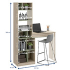 Bancada Gourmet Smart Com 4 Nichos - Natural/verde