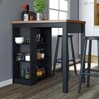 Bancada Ilha Cozinha 3 Prateleiras 90x60 Cm Cd1022 Dtall