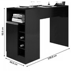 Bancada Ilha Cozinha Americana Balcão Gourmet Preto