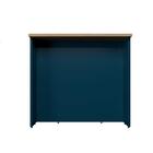 Bancada Ilha Évora Azul Orion E Carvalho 120 Cm