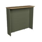 Bancada Ilha Évora Verde E Carvalho 120 Cm