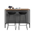 Bancada Ilha Nancy Grafite E Mel