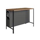 Bancada Ilha Nancy Grafite E Mel