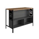 Bancada Ilha Nancy Grafite E Mel