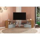 Bancada Inovatta Para Sala Tv Até 65´´ - Freijó / Concreto