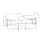 Bancada Inovatta Para Sala Tv Até 65´´ - Freijó / Concreto