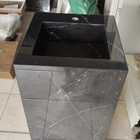 Bancada Lavatório Porcelanato Black Supremo Esculpido