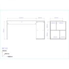 Bancada Mesa Para Cozinha 4 Nichos Brv Móveis Castanho