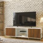 Bancada Metallic 1.8 Para Tv De Até 75 Polegadas Cinamomo Mel