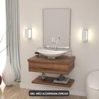 Bancada Metropole 605w C/cuba L45 Canoa C/prateleira