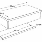 Bancada Metrópole 805w 60cm Com Prateleira