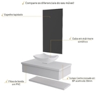 Bancada Metrópole 806w 80cm C/cuba L42 E Espelheira