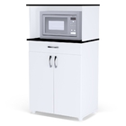 Bancada Micro-ondas Cassandra Branco Preto