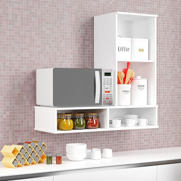 Bancada Microondas Supensa Duda - Branco - Rpm Móveis