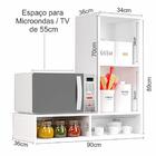 Bancada Microondas Supensa Duda - Branco - Rpm Móveis