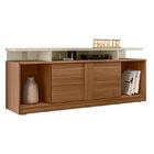 Bancada Milan 1.5 Para Tv De 65" Cinamomo Mel / Off White - M