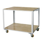 Bancada Móvel Aberta Com 4 Rodas De Pu 1110x810x900mm Marcon