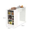 Bancada Multiúso Gourmet 1 Pt Branca