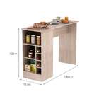 Bancada Multiúso Gourmet 1 Pt Nogueira