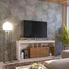 Bancada Napoli Lukaliam Off White Madero Canela Tv 55" Rodízi