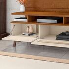 Bancada Painel Para Tv Até 65” Dubai 1.6 Nature Off White