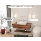 Bancada Para Banheiro 80cm Com Cuba Aria E Prateleira 805w Me