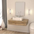 Bancada Para Banheiro 80cm Com Cuba Aria Rt41 800w Metrópole