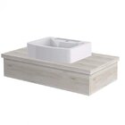 Bancada Para Banheiro 80cm Com Cuba Aria Rt41 800w Metrópole