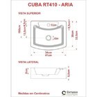 Bancada Para Banheiro 80cm Com Cuba Aria Rt41 800w Metrópole