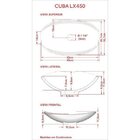 Bancada Para Banheiro 80cm Com Cuba Canoa L45 Prateleira E Es