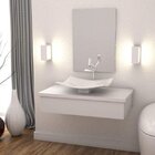 Bancada Para Banheiro 80cm Com Cuba Folha F44 800w Metrópole