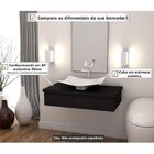 Bancada Para Banheiro 80cm Com Cuba Folha F44 800w Metrópole