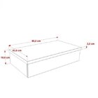 Bancada Para Banheiro 80cm Com Cuba Folha F44 800w Metrópole