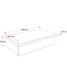 Bancada Para Banheiro 80cm Com Cuba Folha F44 800w Metrópole