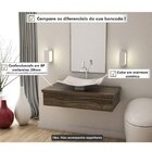 Bancada Para Banheiro 80cm Com Cuba Folha F44 800w Metrópole