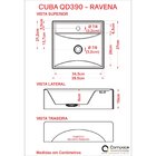 Bancada Para Banheiro 80cm Com Cuba Q39 800w Metrópole Compac