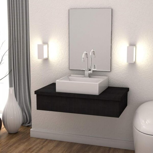 Bancada Para Banheiro 80cm Com Cuba Q39 800w Metrópole Compac