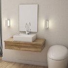 Bancada Para Banheiro 80cm Com Cuba Q39 E Espelheira 801w Met