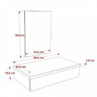 Bancada Para Banheiro 80cm Com Cuba Q39 E Espelheira 801w Met