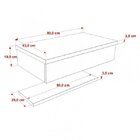 Bancada Para Banheiro 80cm Com Cuba Q39 E Prateleira 805w Met