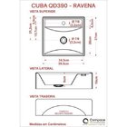 Bancada Para Banheiro 80cm Com Cuba Q39 E Prateleira 805w Met