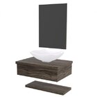 Bancada Para Banheiro Com Cuba Abaulada L42 Prateleira E Espe