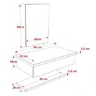 Bancada Para Banheiro Com Cuba Abaulada L42 Prateleira E Espe