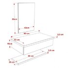 Bancada Para Banheiro Com Cuba Folha F44 Prateleira E Espelhe