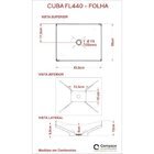 Bancada Para Banheiro Com Cuba Folha F44 Prateleira E Espelhe