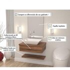 Bancada Para Banheiro Com Cuba Rt45 Prateleira E Espelheira 6