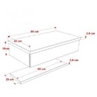 Bancada Para Banheiro Cuba Abaulada L42 Com Prateleira 605w M